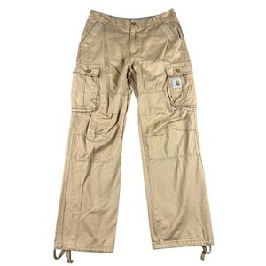 Carhartt Work In Progress Cargo Pants Mens Large 32x29 Khaki Utility Tactical